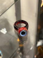 Red and Blue Eye Ring