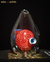 Red and Blue Crop Circle Egg
