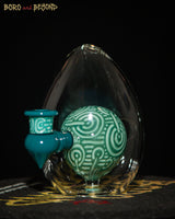 2 - Aqua Crop Circle Egg