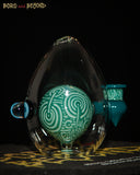 2 - Aqua Crop Circle Egg