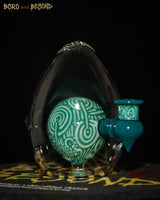 2 - Aqua Crop Circle Egg