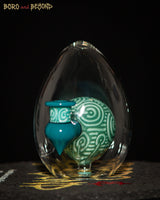 2 - Aqua Crop Circle Egg