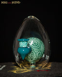 2 - Aqua Crop Circle Egg