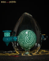 2 - Aqua Crop Circle Egg