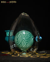 2 - Aqua Crop Circle Egg