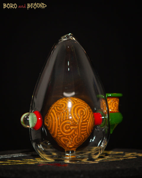 3 - Orange and Green Crop Circle Egg