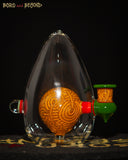 3 - Orange and Green Crop Circle Egg