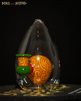 3 - Orange and Green Crop Circle Egg