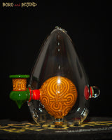 3 - Orange and Green Crop Circle Egg