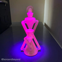 Lime over UV White Satin Double Recycler