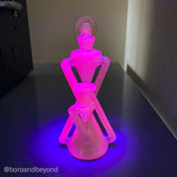 Lime over UV White Satin Double Recycler