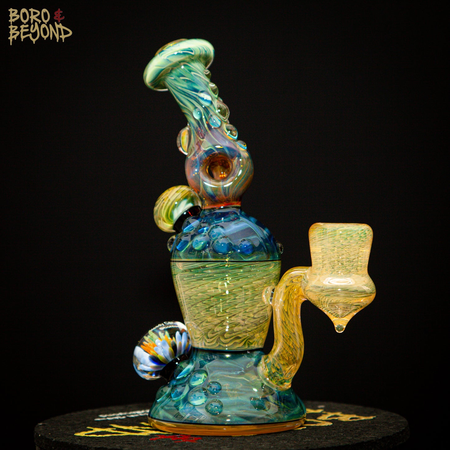 Dark Multi Triple Donut Neck Hourglass