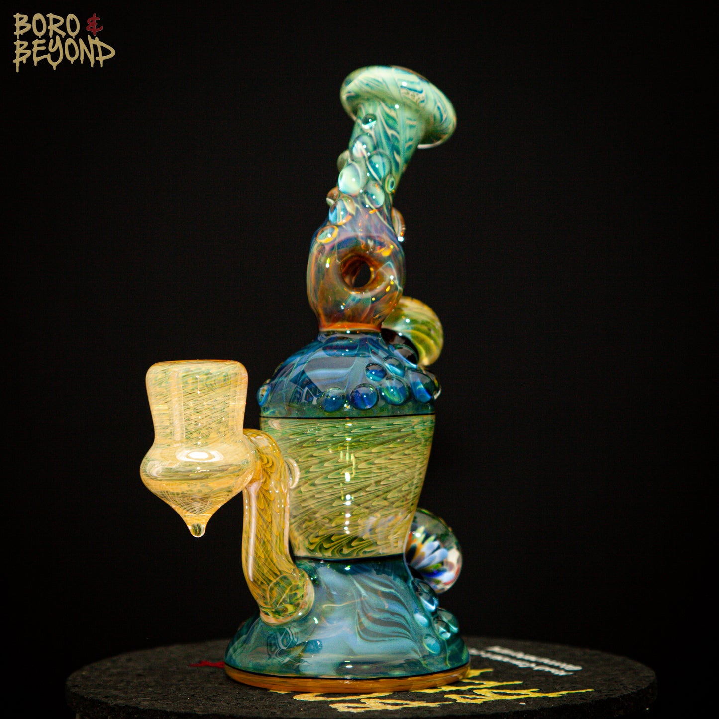 Dark Multi Triple Donut Neck Hourglass