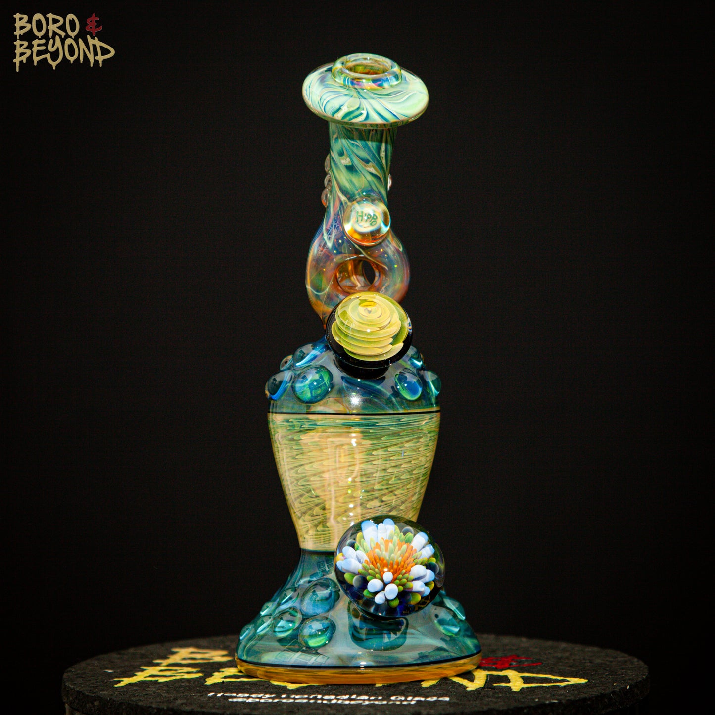 Dark Multi Triple Donut Neck Hourglass