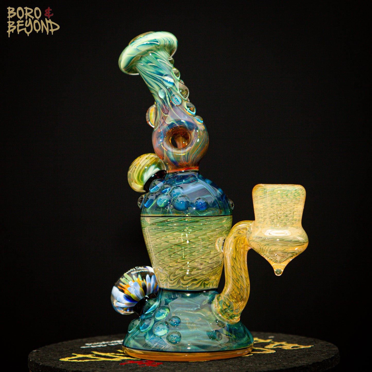 Dark Multi Triple Donut Neck Hourglass
