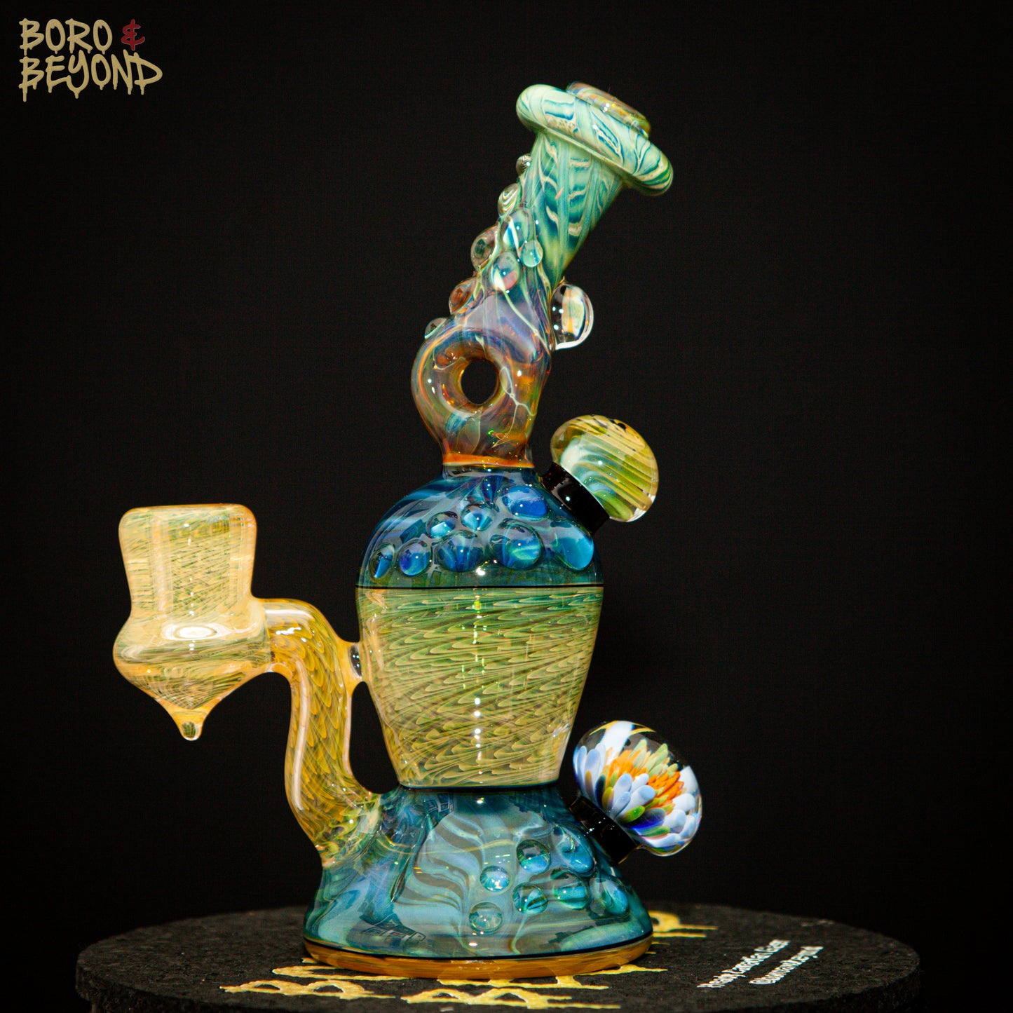 Dark Multi Triple Donut Neck Hourglass