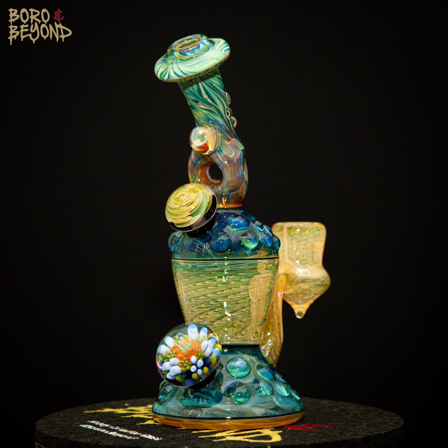 Dark Multi Triple Donut Neck Hourglass