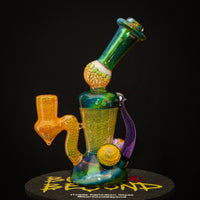 Fumed Hourglass w/ Dark Amethyst Horn