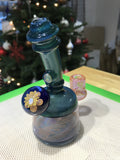 Blue Sparkly Fumed Tube