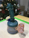Blue Sparkly Fumed Tube
