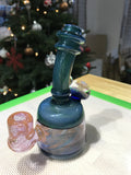 Blue Sparkly Fumed Tube