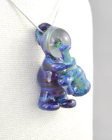 Dark Blue Glasstronaut Pendant