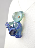 Light Blue Glasstronaut Pendant