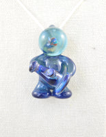 Light Blue Glasstronaut Pendant