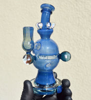 Mini Blue Fab Egg with Opals