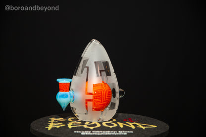 Orange Crop Circle w/ Blue Egg