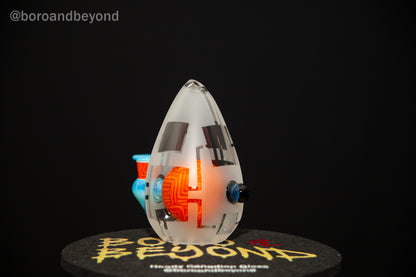 Orange Crop Circle w/ Blue Egg