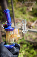 Pink Slyme over Bronze Sparkle Fumed Mini Tube