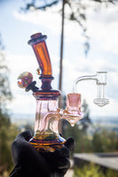 Pink Slyme over Bronze Sparkle Fumed Mini Tube