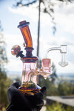 Pink Slyme over Bronze Sparkle Fumed Mini Tube