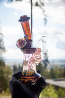 Pink Slyme over Bronze Sparkle Fumed Mini Tube