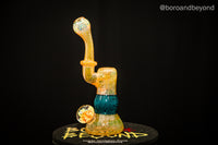 Blue Crop Circle and Fume Flower Bubbler