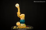 Blue Crop Circle and Fume Flower Bubbler