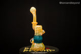 Blue Crop Circle and Fume Flower Bubbler