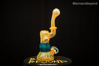 Blue Crop Circle and Fume Flower Bubbler