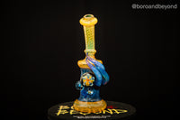 Gold Silver and Blue Thunder Triple Horn Tube