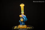 Gold Silver and Blue Thunder Triple Horn Tube