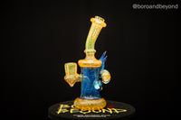 Gold Silver and Blue Thunder Triple Horn Tube
