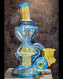 17 - Hippo Collab Double Uptake Recycler w/ Marble
