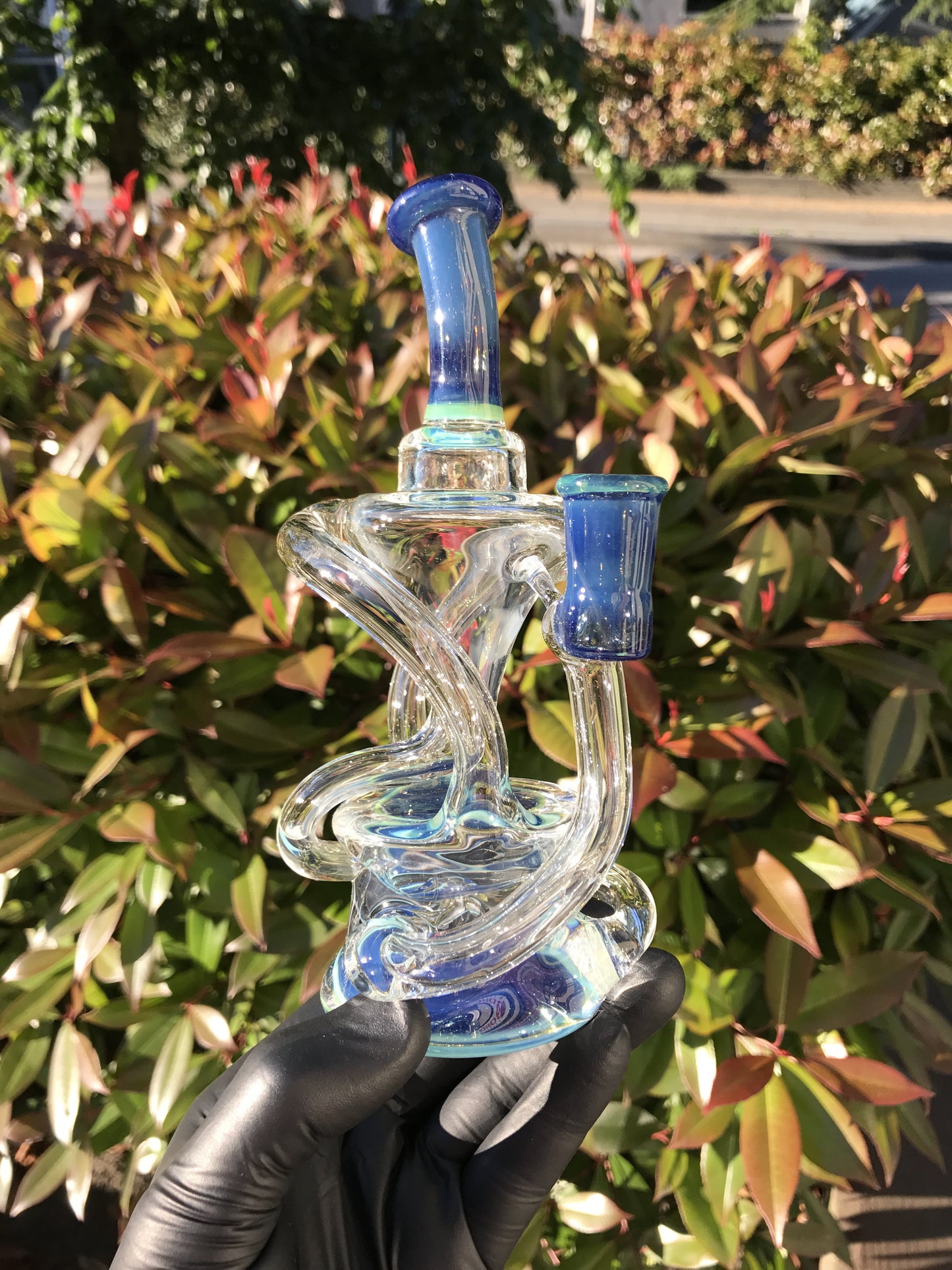 Blue Accented Twisted Recycler