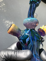 Blue Thunder and Fume over Purple Lollipop Mini Tube