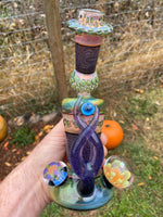 Purple Crop Circle and Fume Hourglass
