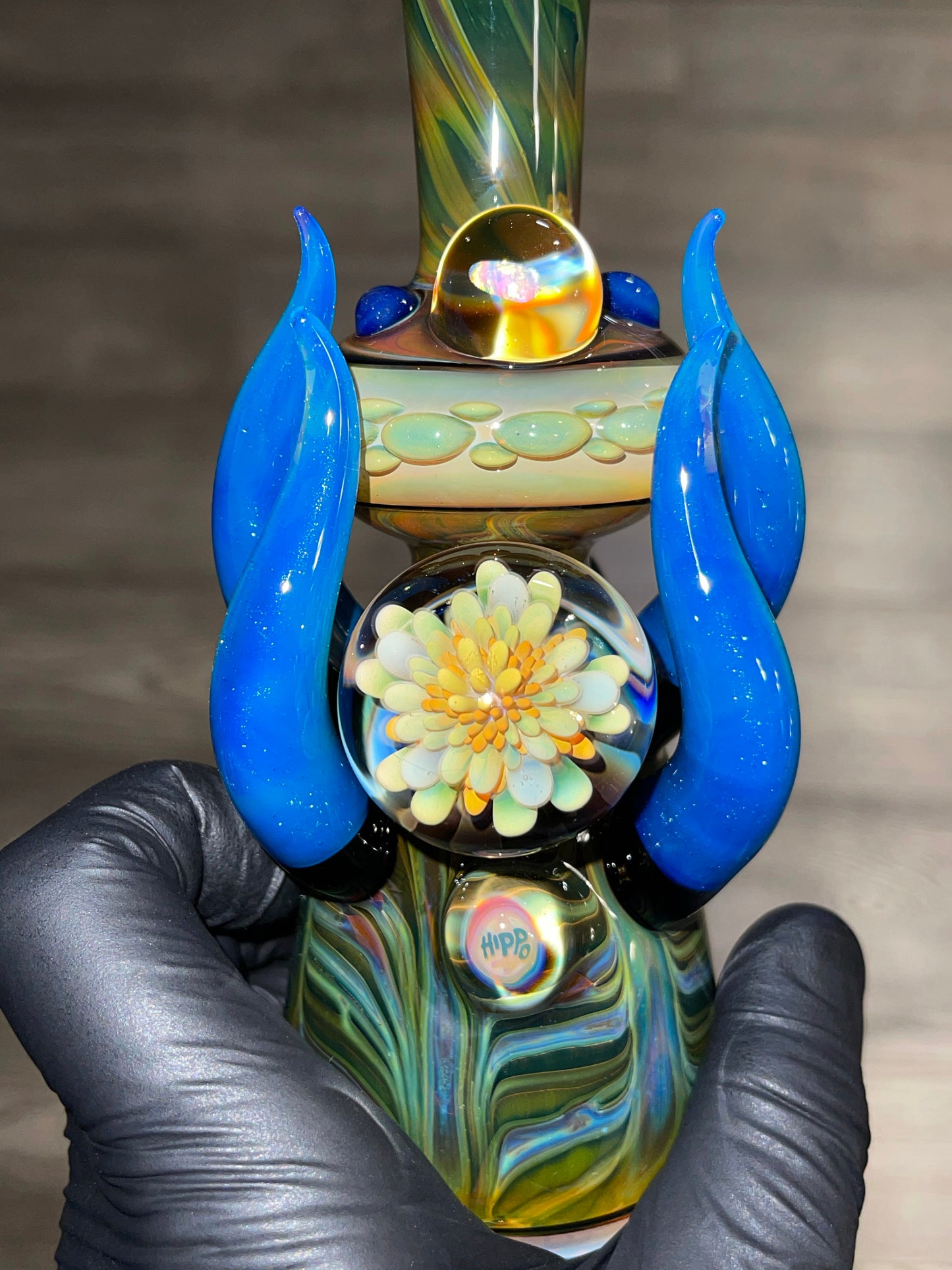 Blue Horn Flask