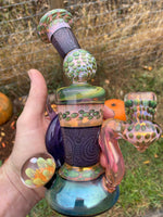Purple Crop Circle and Fume Hourglass
