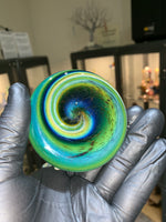 Dual Horn Hourglass Fumed Piece