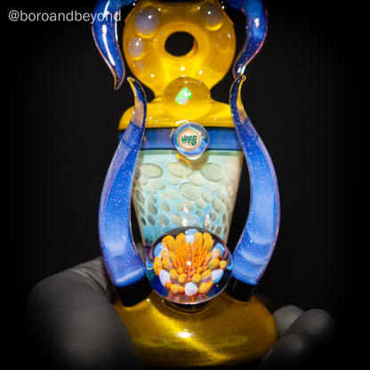 Pineapple Juice over Icy White Hourglass